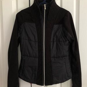 Lululemon Black Fleece and Nylon Jacket